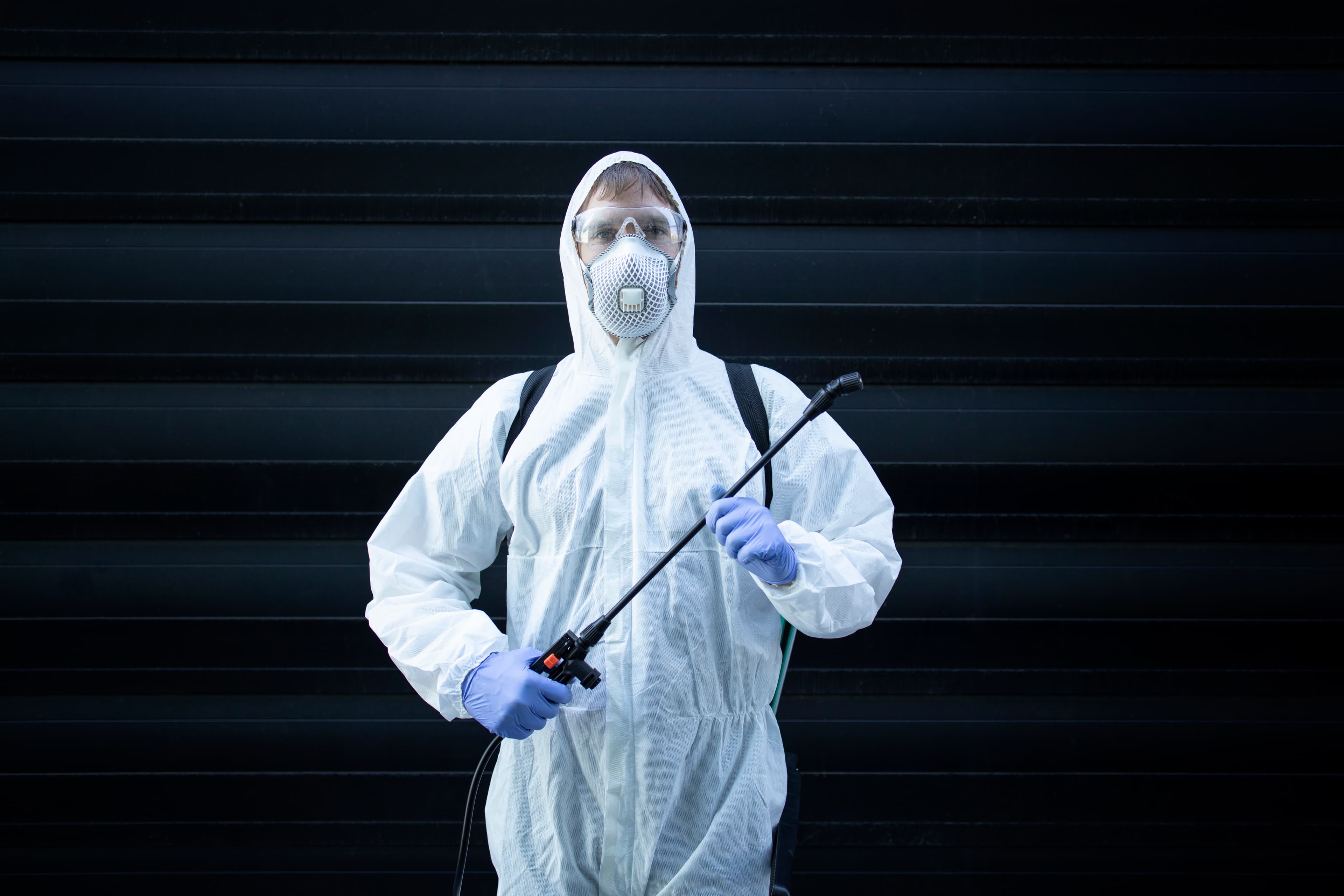 Shri Ram Pest Control certified exterminator with sprayer